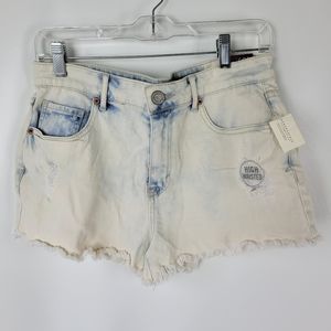 Aeropostale High Waisted Shorty Bleached Shorts Sz 10
